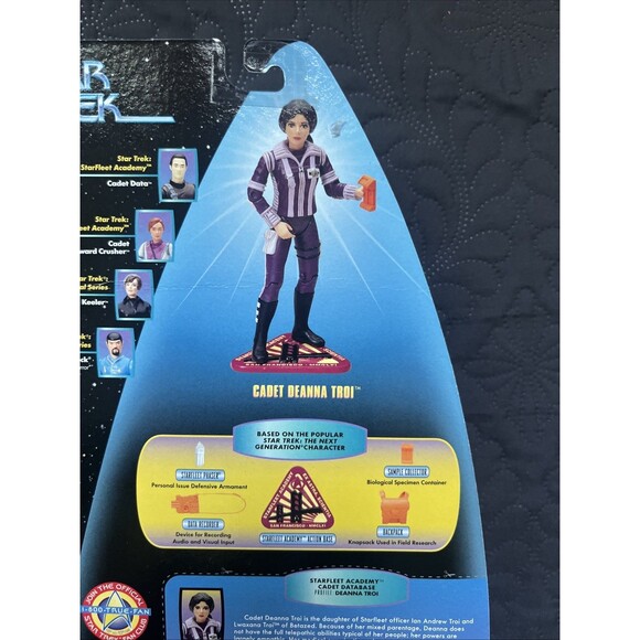 VTG 1997 Playmates Star Trek Warp Factor Series Figures Deanna Troi & Ilia Probe - Picture 11 of 12